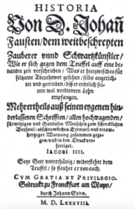 Titelblatt der Historia von D. Johann Fausten